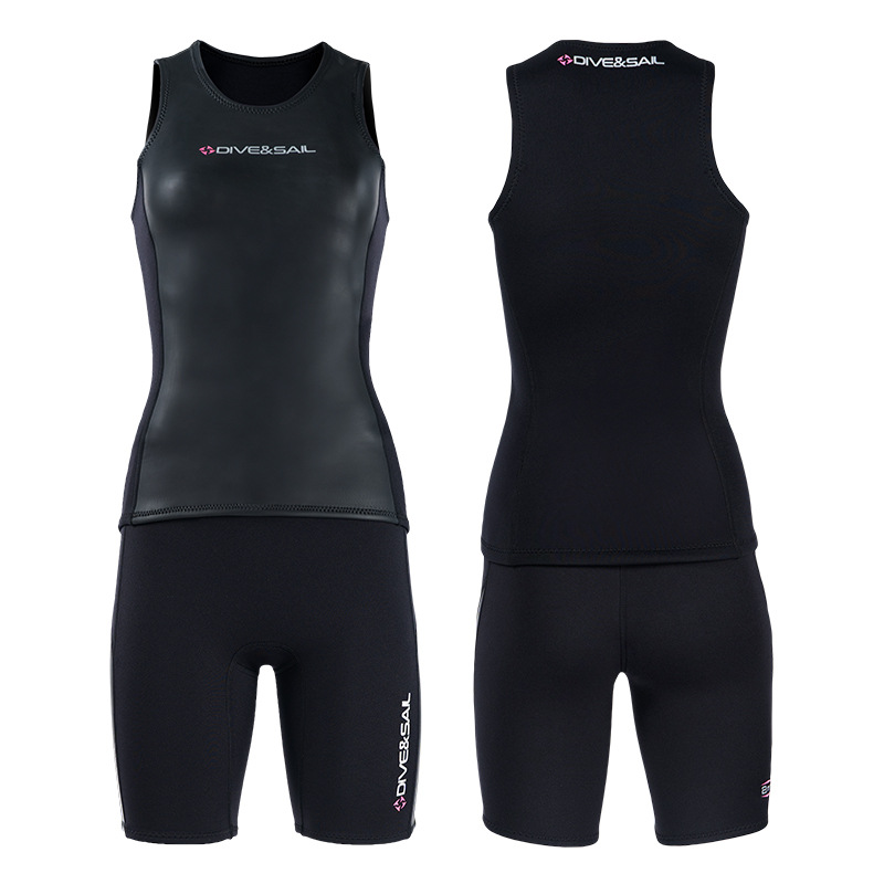 Wetsuit Men - Colete de Neoprene de Couro de