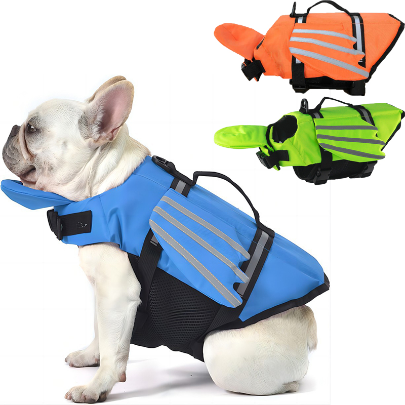 Life Jacket - Colete salva-vidas para cães, reflexivo, ajustável,