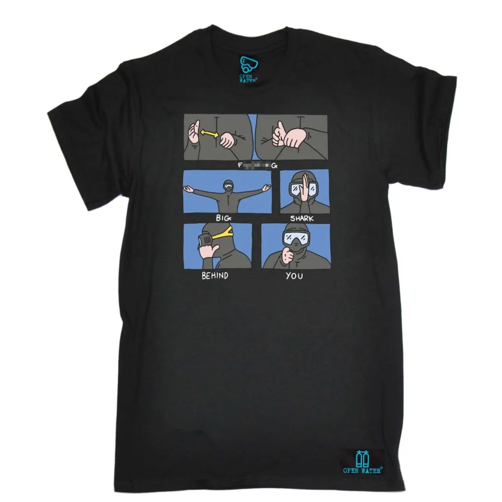 Nova camiseta de algodão para  - Diving Mask avaliação e preço